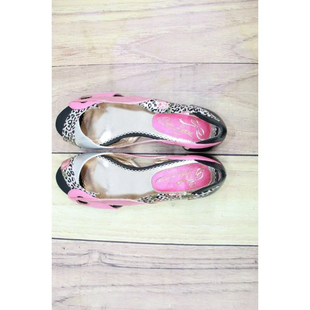 Poetic Licence Multicolor Leather Open Toe Heel Sandals Shoes Size 6 M - Picture 6 of 9